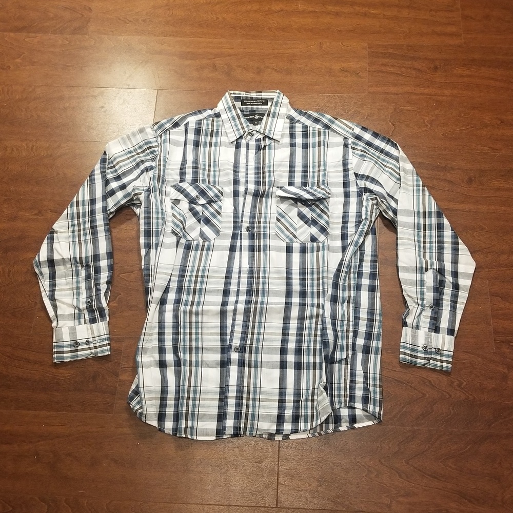 Plaid Button Down Dress Shirt